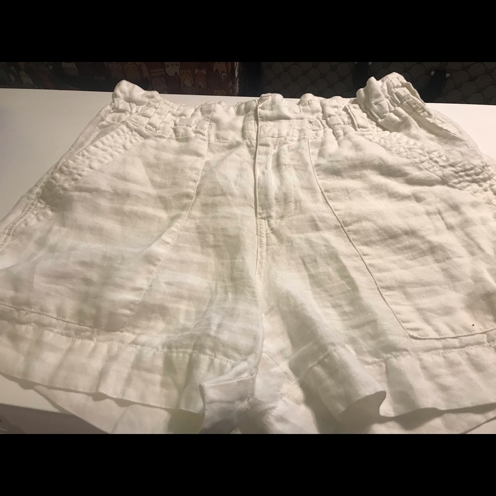 Joie white cotton shorts